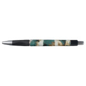 Stylo Vache blanche de l'Ouest Emerald Gold (Devant)