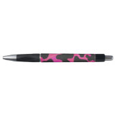 Stylo Vache rose chaud et noir (Devant)