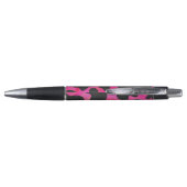 Stylo Vache rose chaud et noir (Dos)