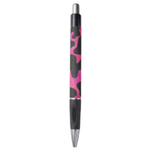 Stylo Vache rose chaud et noir