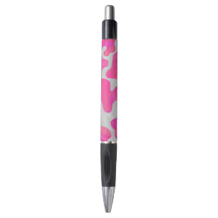 Stylo Vache rose et blanc chaud