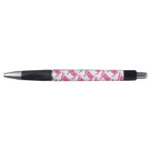 Stylo Vache rose et blanc Silhouette (Devant)