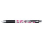 Stylo Vache rose et blanc Silhouette (Dos)