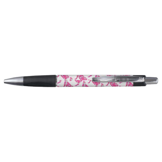 Stylo Vache rose et blanc Silhouette (Dos)