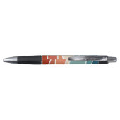 Stylo Vagues de style rétro coloré (Dos)