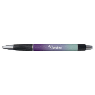 Stylo Vagues Ombré - Turquoise & pourpre (foncé)