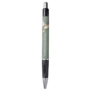 Stylo Vert Blanc Un Petit Oiseau Me L'a Dit