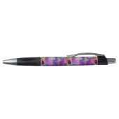 Stylo Vert de conception, aquarelle pourpre de texture (Haut)