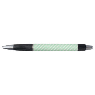 Stylo Vert et blanc cinq bandes motif