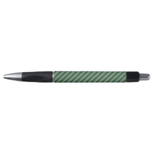 Stylo Vert et charbon de bois cinq bandes motif