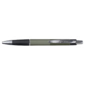 Stylo vert mousse personnalisé – Design à texture  (Dos)