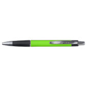 Stylo vert néon solide - vos monogrammes   (Dos)