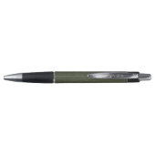 Stylo vert olive pailleté – Idéal pour les command (Dos)