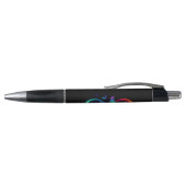 Stylo Vibrant infinity with rainbow butterfly on black (Haut)