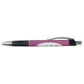 Stylo Violet ovale et blanc (Haut)