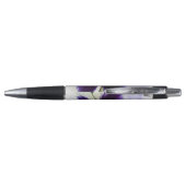 Stylo violet profond sur blanc (Dos)