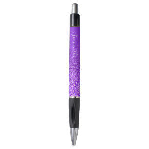 Stylo Violet Violet Pourpre Ombré Paillettes