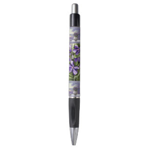 Stylo violettes dans un bocal de lune