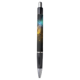 Stylo Vol de libellule verte lumineuse