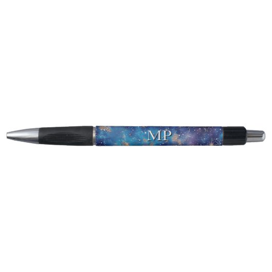 Stylo Vos initiales Monogram Blue Galaxy (Devant)