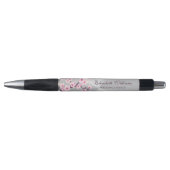 Stylo Wedding planner d'argent rose Fleurs de cerisier (Devant)