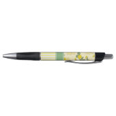 Stylo Yellow Floral and Stripes Personalised (Bas)