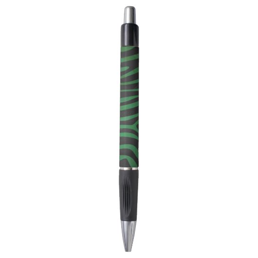 Stylo Zebra Black et Green Print (Devant (Vertical))