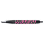 Stylo Zebra noir et rose chaud (Devant)