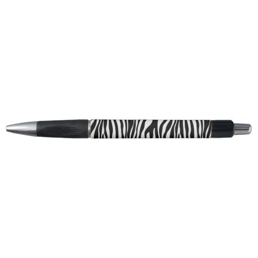Stylo Zebra Print, Zebra Stripes, Noir Et Blanc (Devant)