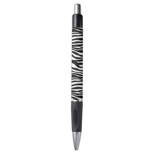 Stylo Zebra Print, Zebra Stripes, Noir Et Blanc (Devant (Vertical))