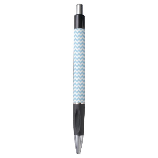 Stylo Zigzag bleu, Chevron bleu, Motif géométrique (Devant (Vertical))