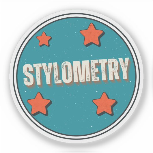 Stylometrie Sticker (Voorkant)