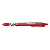 Stylos Cadeau à Impression Léopard Rouge Rétro (Bas)