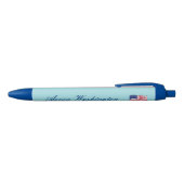 Stylos Cadeau avec Drapeau Américain Bleu Clair (Haut)