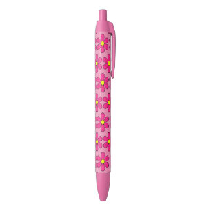 Stylos Cadeau Fleur de Pâquerette Rose Rétro