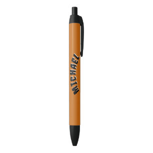 Stylos de nom éffrayant (orange foncé et noir)