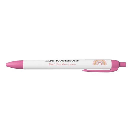 Stylos d'enseignant Rainbow Personnalisé Boho rose (Bas)