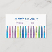 Stylos d'enseignement Doodé Tuteur Carte de visite (Devant)