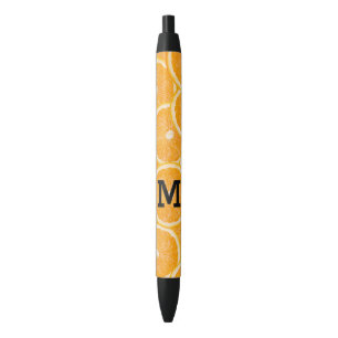 Stylos faits sur commande de monogramme d'oranges