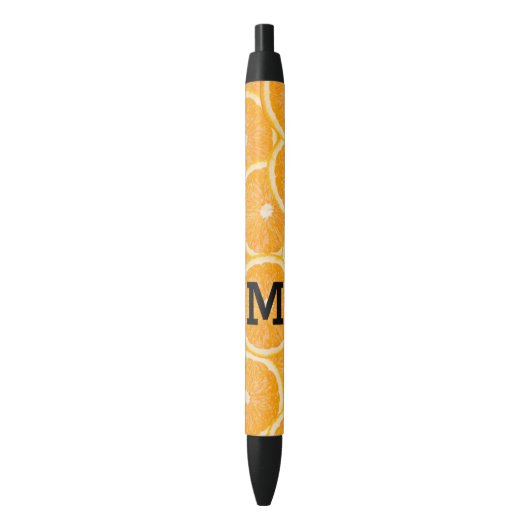 Stylos faits sur commande de monogramme d'oranges (devant Vertical)