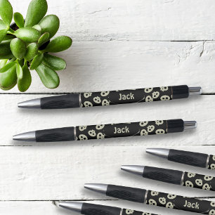 Stylos personnalisés Motif crâne noir