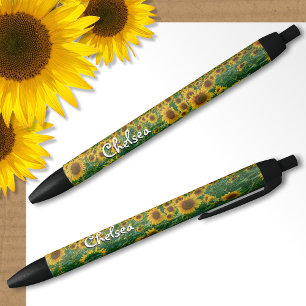 Stylos Personnalisés Tournesols Nom Personnalisé C
