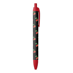 Stylos rétro à écriture Cerise Noire