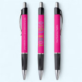 Stylos Rose Chaud Logo d'Entreprise Imprimé Promot
