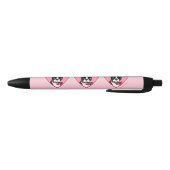 Stylos roses et noirs d'amour de terriers de (Bas)