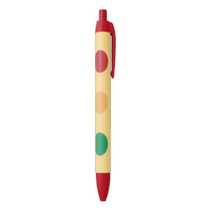 Stylos rouges de coutume de vert jaune de feux de