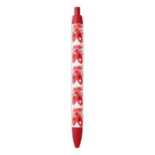 Stylos rouges de rouge de chaussures de ballet