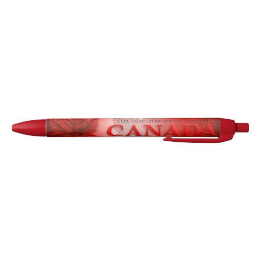 Stylos Souvenir Canada Stylo Feuille d'érable Pers (Bas)