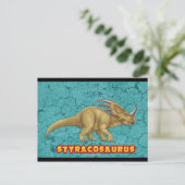 Styracosaurus briefkaart (Staand voorkant)