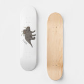 Styracosaurus cartoon illustratie skateboard (Voorkant)